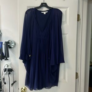 Diane Von Furstenberg Fleurette dress in Navy